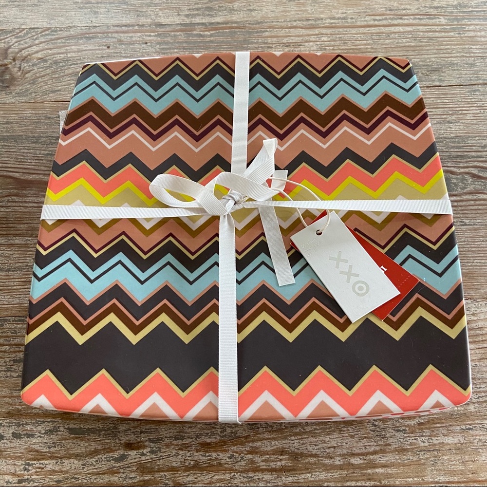 4pk MELAMINE DINNER PLARE Set Missoni for Target